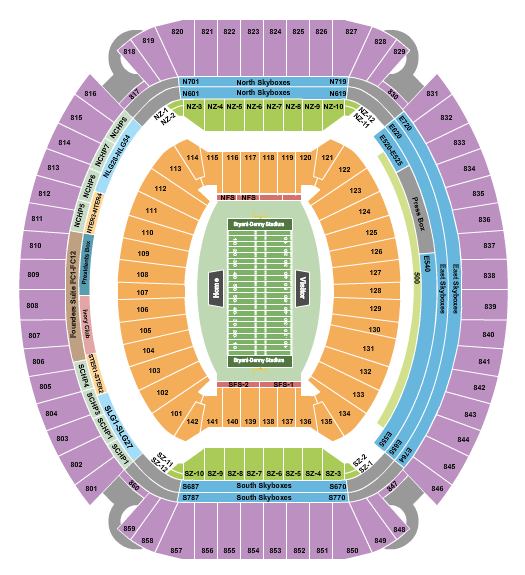 Bryant-Denny Stadium Alabama vs. Seating Chart
